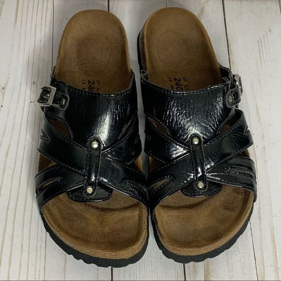 Birkenstock Shoes - Birkenstock BETULA Black patent sandal